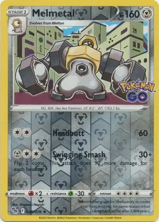 Pokémon Go Melmetal #46/78 reverse holo